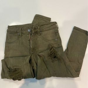 NWOT | CARMAR | Robin Stretch Skinny Jeans | Size 25 | Olive Green Khaki